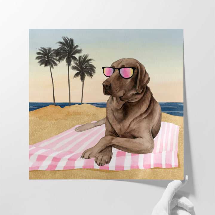 Sun Lovin Pups I - Canvas Print Wall Art