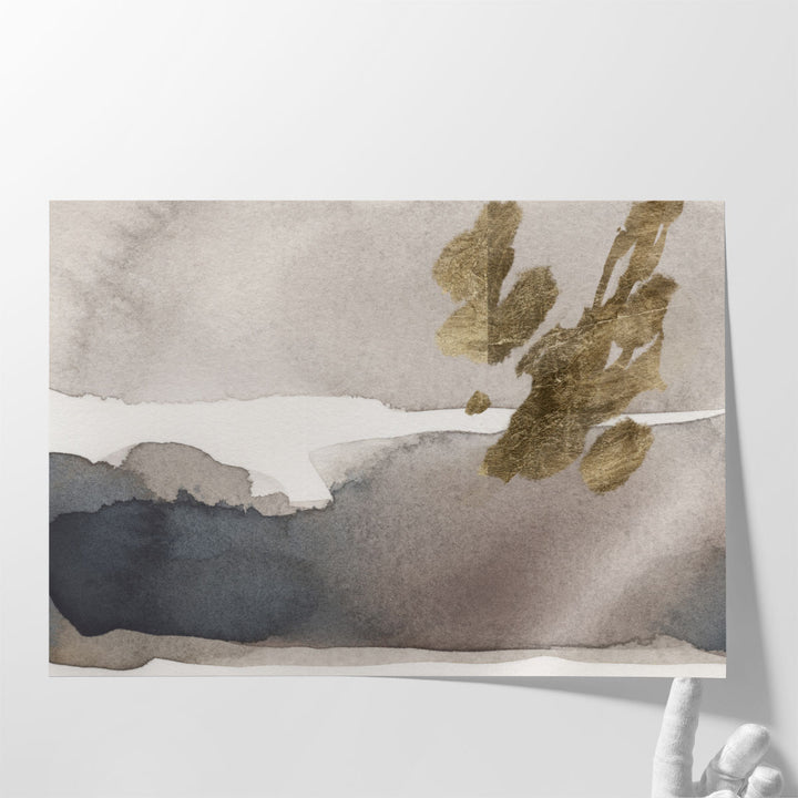 Watercolor with Gold II - Canvas Print Wall Art