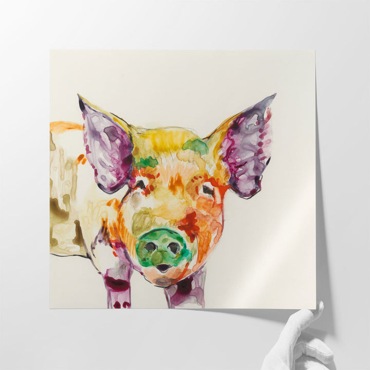 Hi Fi Farm Animals III - Canvas Print Wall Art