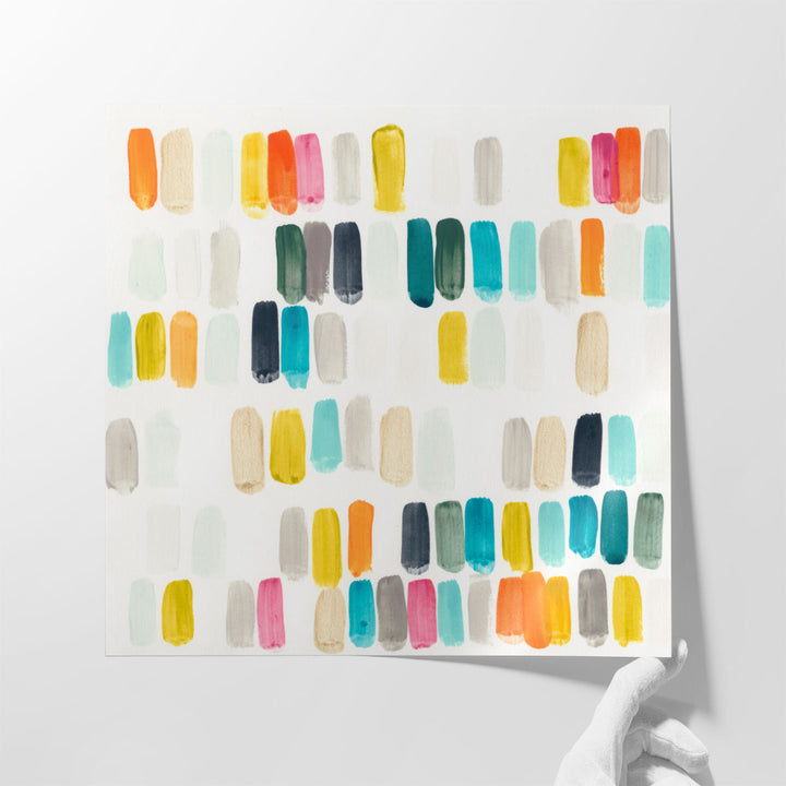 Bright Swatches I - Canvas Print Wall Art