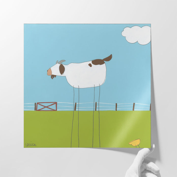 Stick-leg Goat II - Canvas Print Wall Art