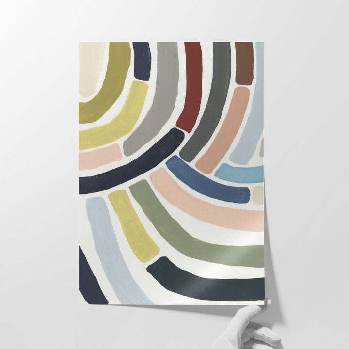 Mosaic Curve II - Canvas Print Wall Art