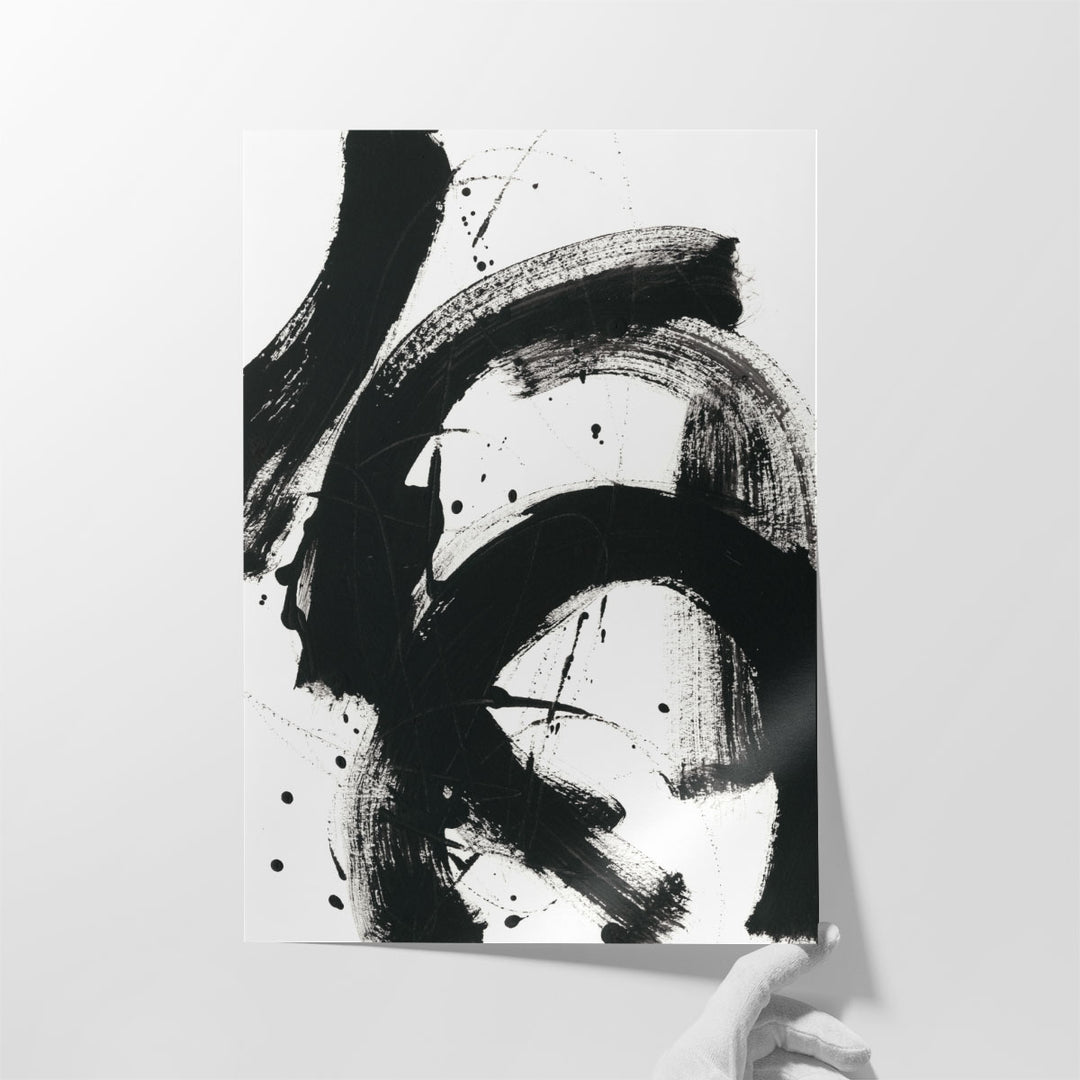 Onyx Gesture II - Canvas Print Wall Art