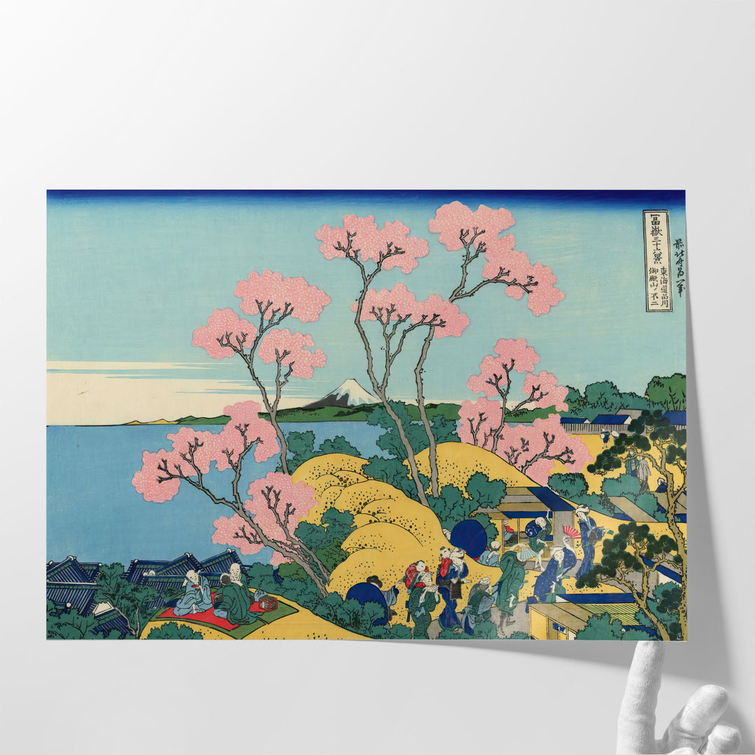 The Fuji from Gotenyama at Shinagawa on the Tokaido - Canvas Print Wall Art