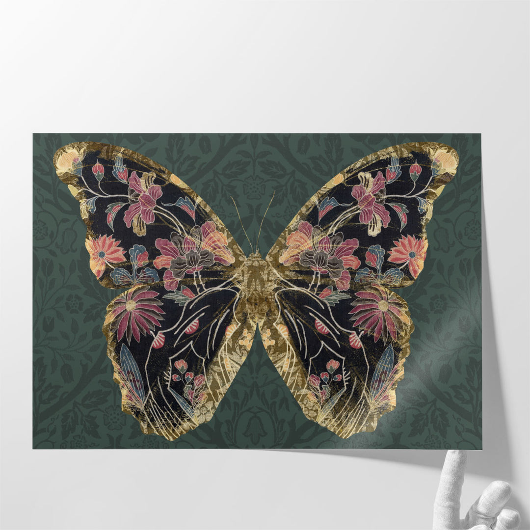 Floral Butterfly Wings I - Canvas Print Wall Art