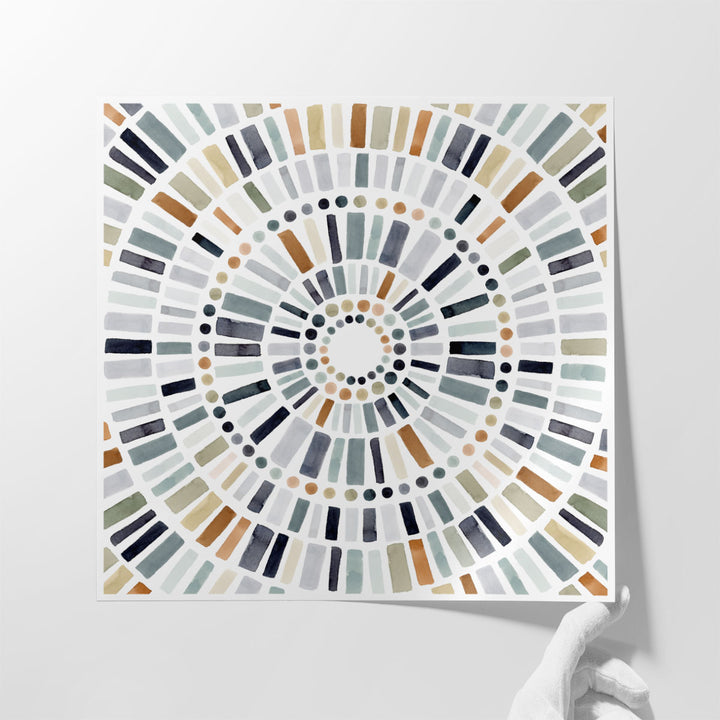 Concentric Tones I - Canvas Print Wall Art