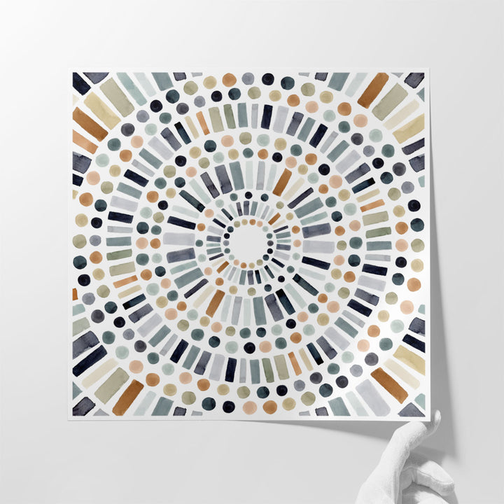 Concentric Tones II - Canvas Print Wall Art