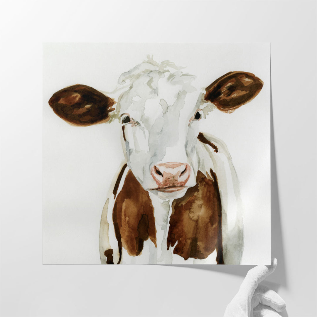 Cow Gaze I - Canvas Print Wall Art