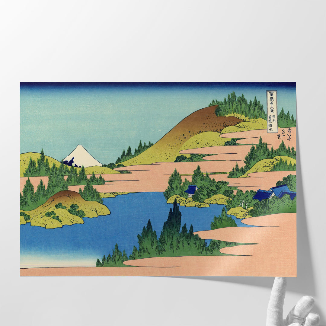 The Lake of Hakone in the Segami Province - Canvas Print Wall Art