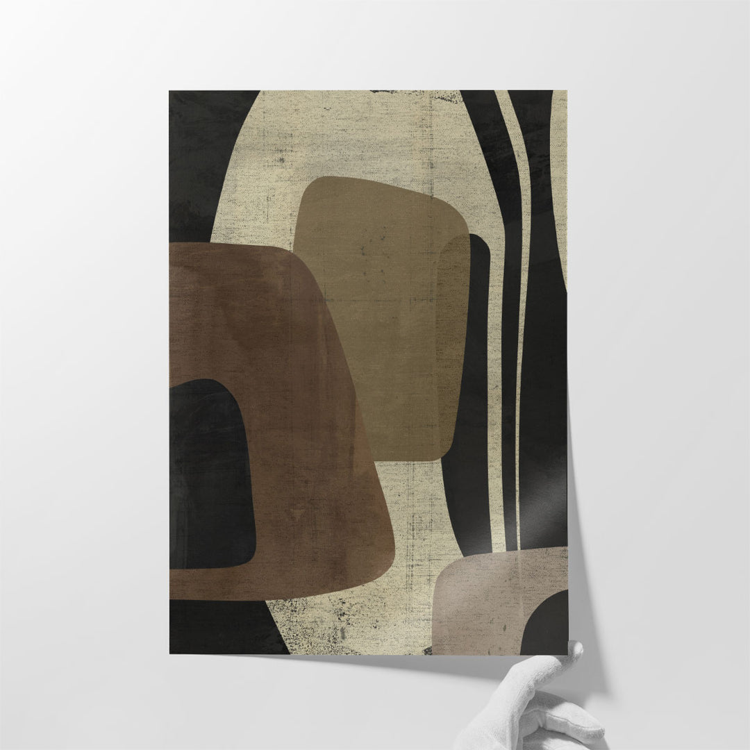 Retro Form Collage II - Canvas Print Wall Art