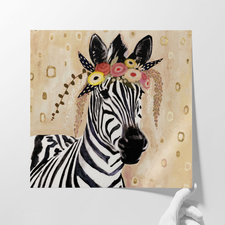 Klimt Zebra I - Canvas Print Wall Art