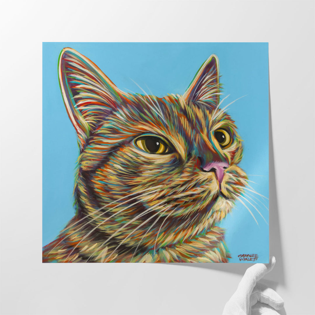 Rainbow Cat - Canvas Print Wall Art