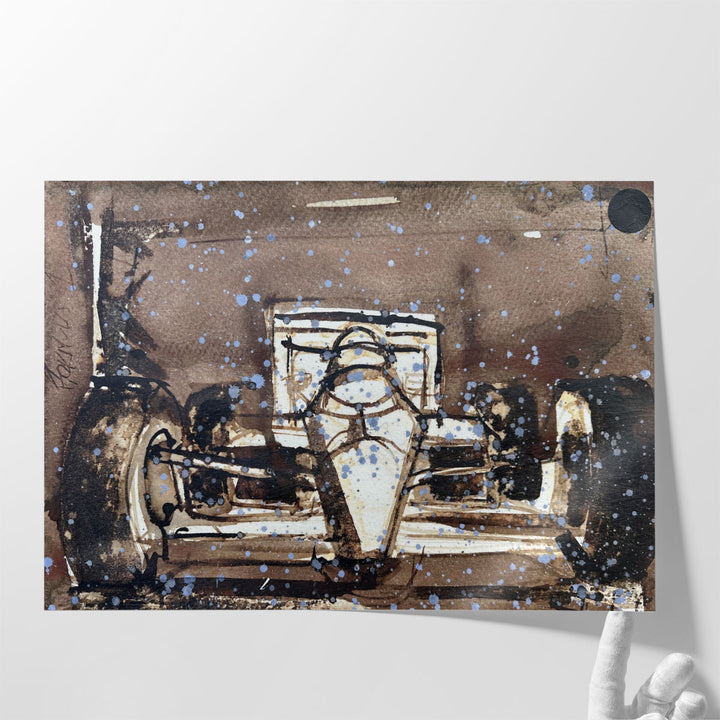 Brown Racecar - Canvas Print Wall Art