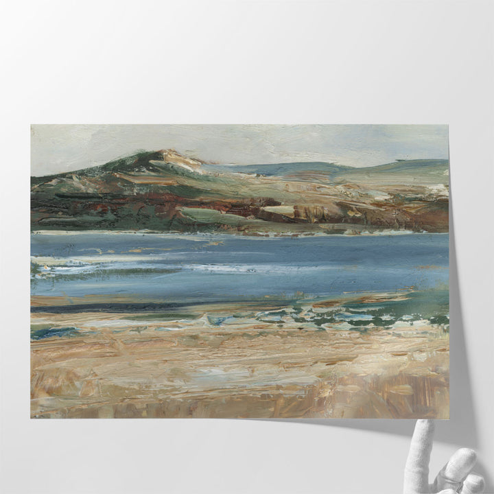 Mountain View Across the Lake II - Canvas Print Wall Art