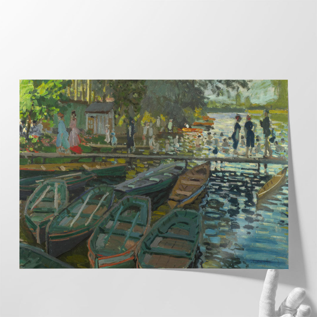 Bathers at La Grenouillère - Canvas Print Wall Art