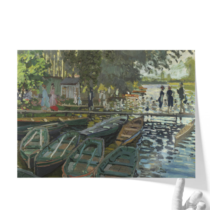 Bathers at La Grenouillere - Canvas Print Wall Art