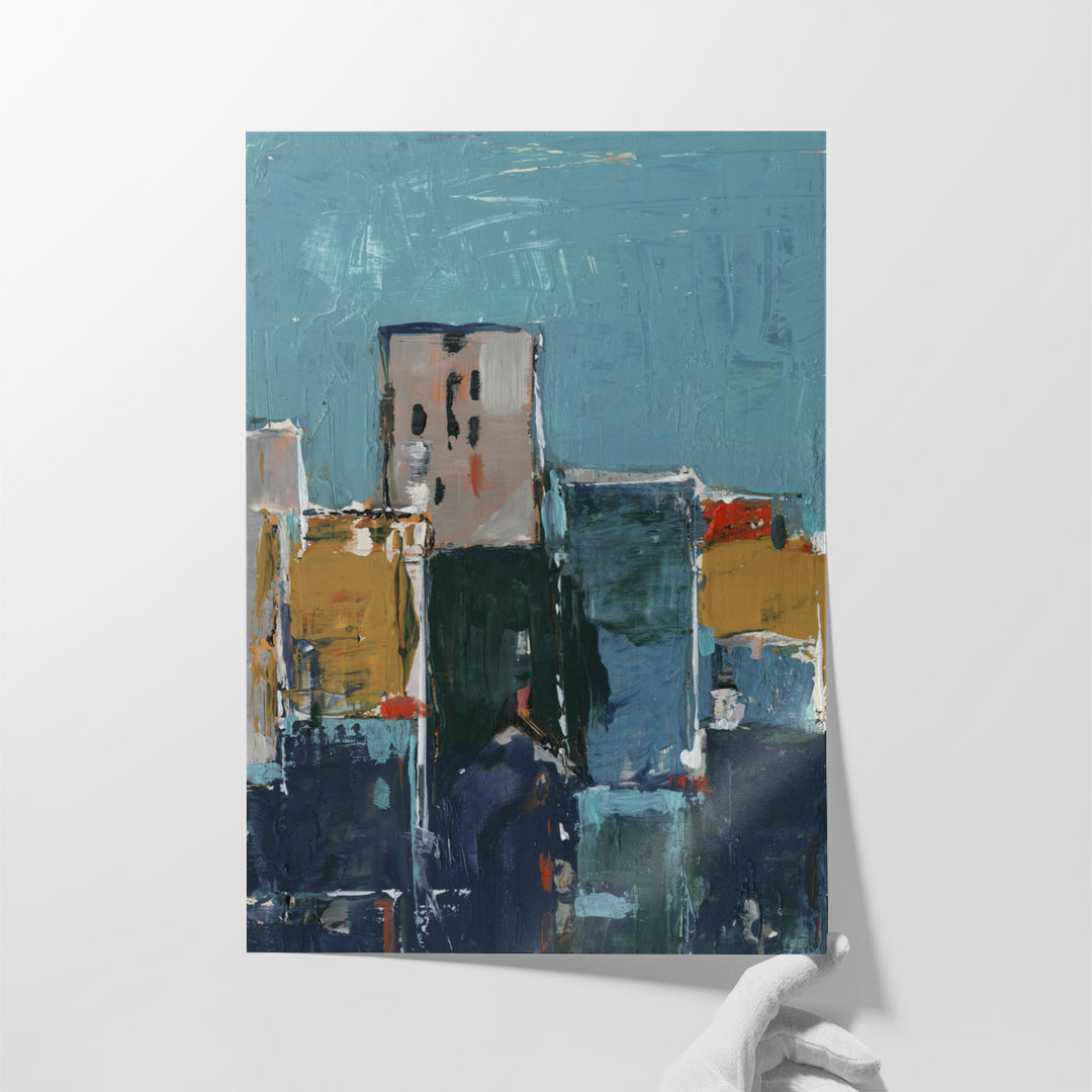 Primary City II - Canvas Print Wall Art