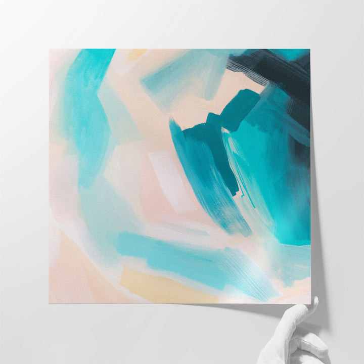 Aquamarine Turbulence II - Canvas Print Wall Art