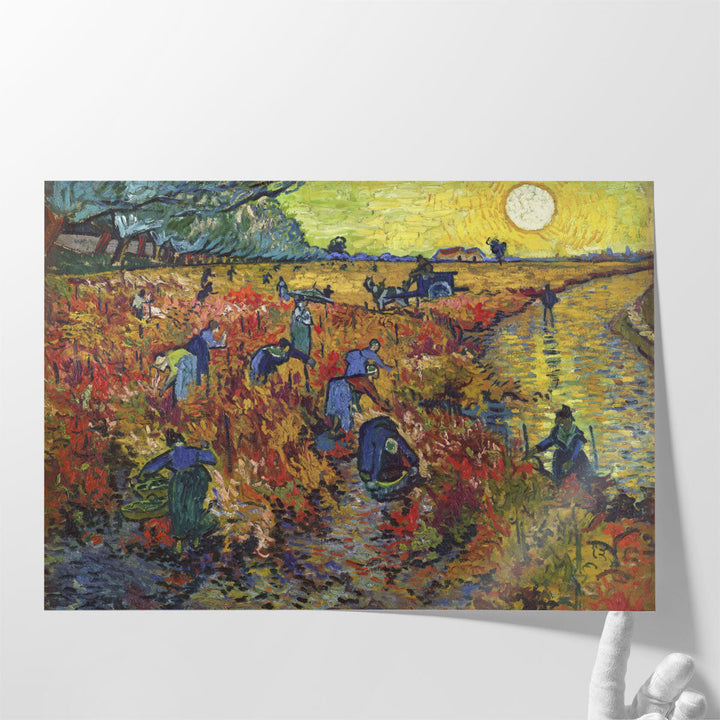 The Red Vineyard, 1888 - Canvas Print Wall Art