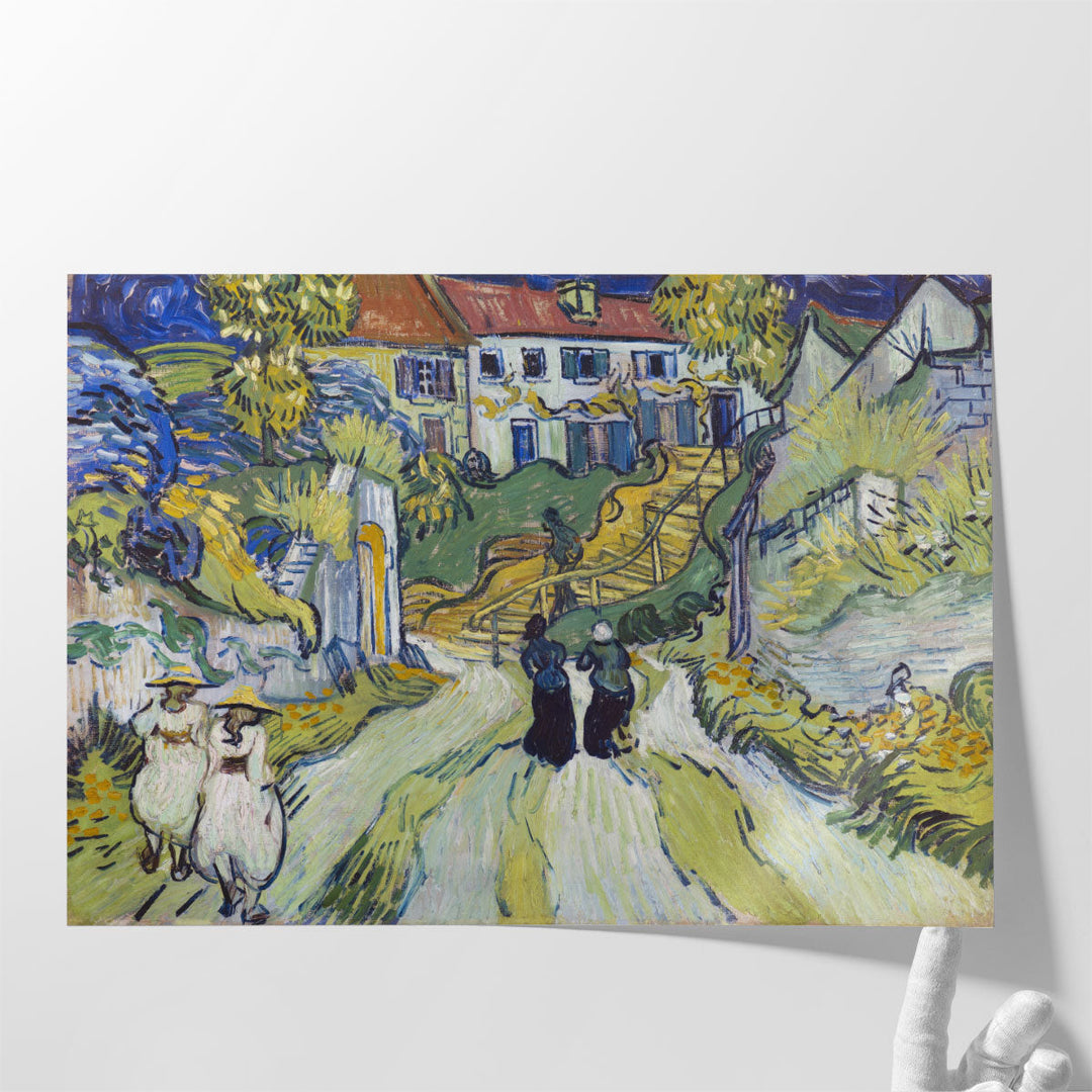 Stairway at Auvers, 1890 - Canvas Print Wall Art