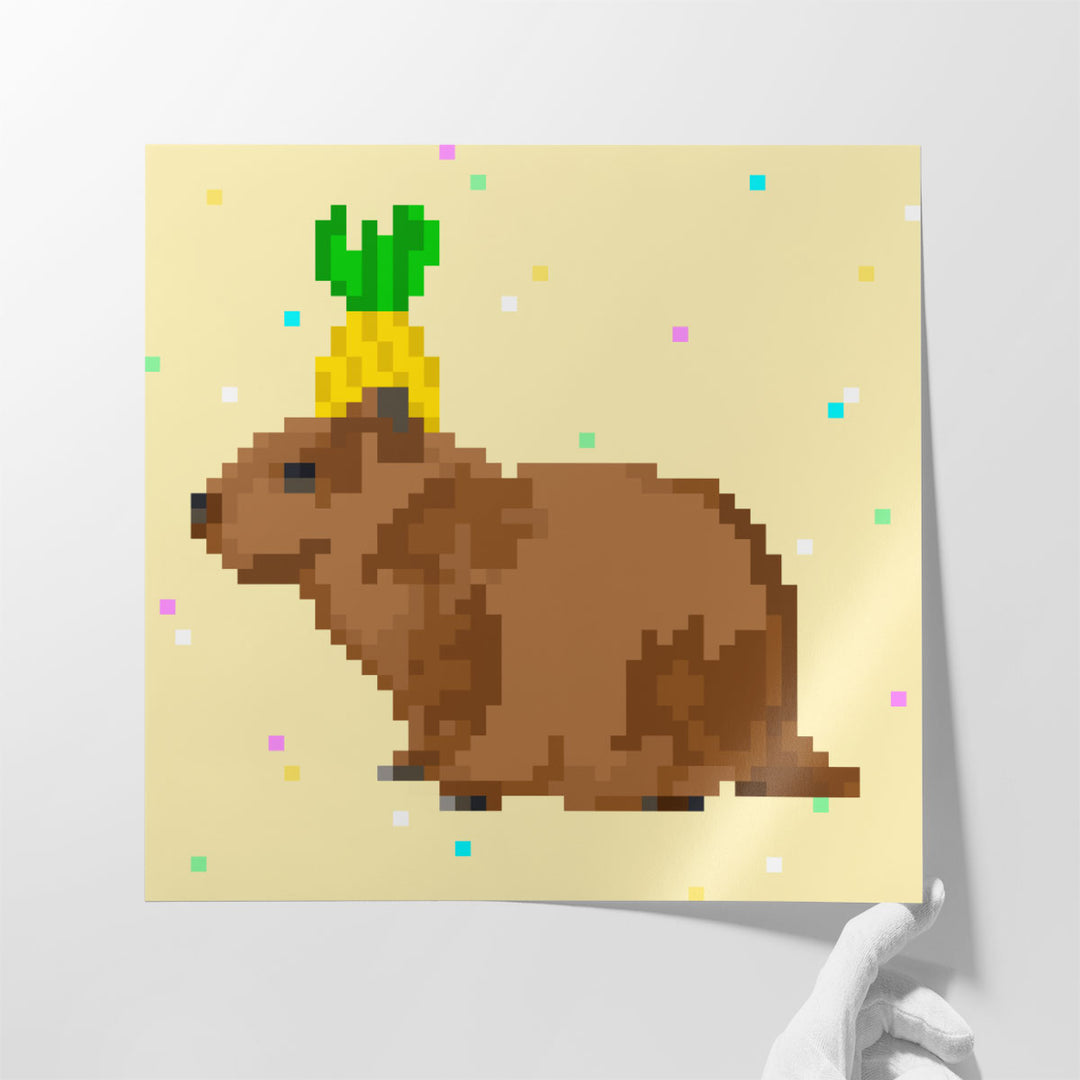 Capybara Party I - Canvas Print Wall Art