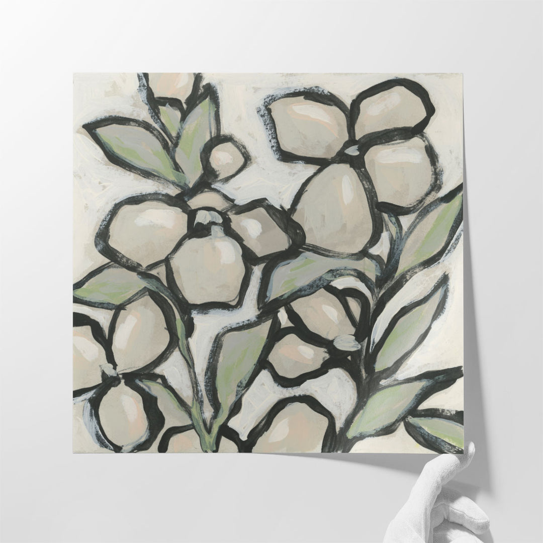 Ice Flowers I - Canvas Print Wall Art