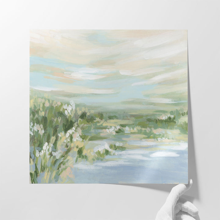 Meadow River Bank I - Canvas Print Wall Art