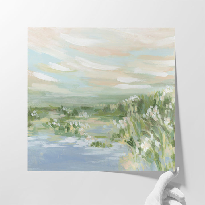 Meadow River Bank II - Canvas Print Wall Art