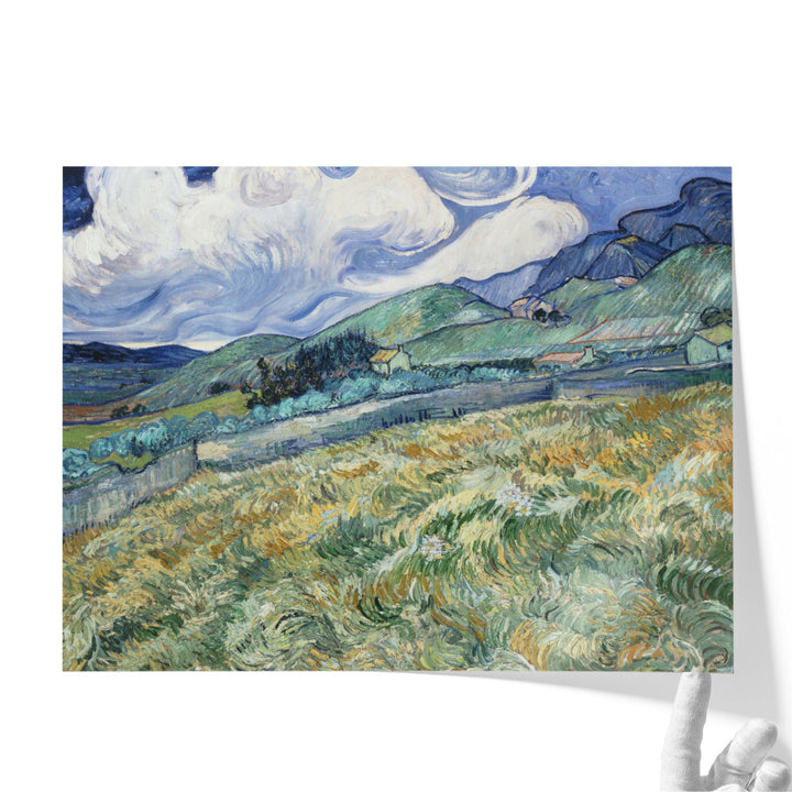Large farmhouse wall decor with peaceful landscape