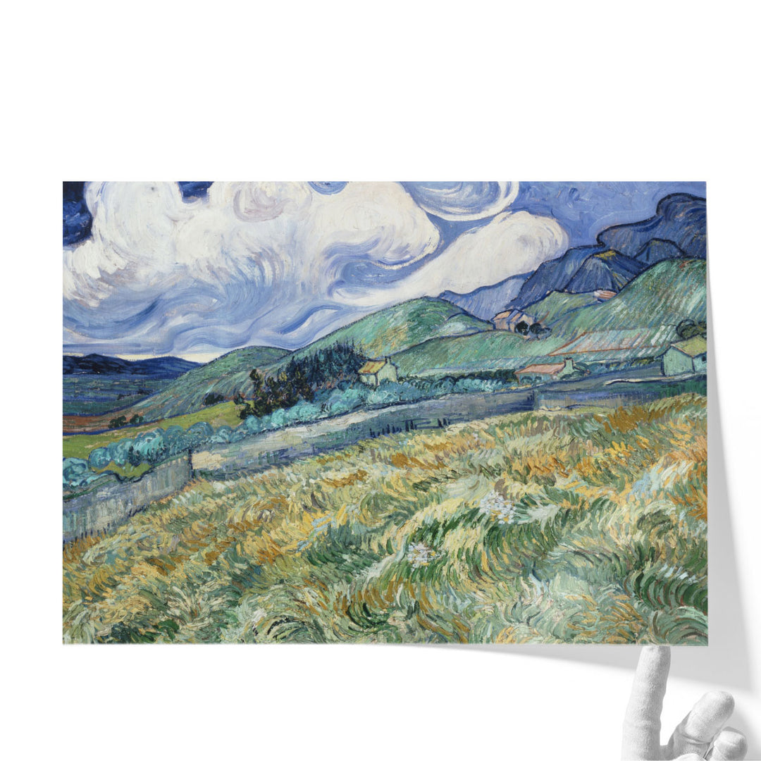 Large farmhouse wall decor with peaceful landscape