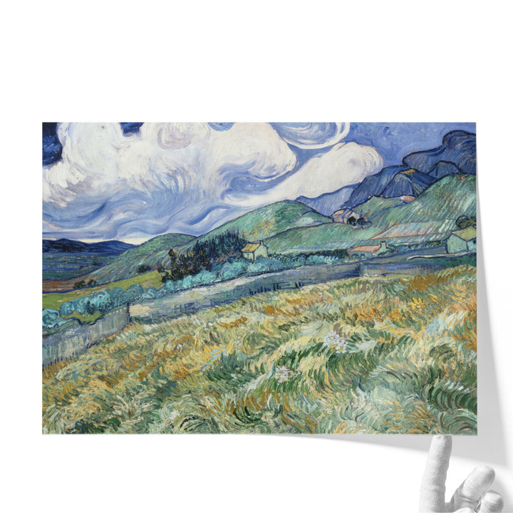 Large farmhouse wall decor with peaceful landscape