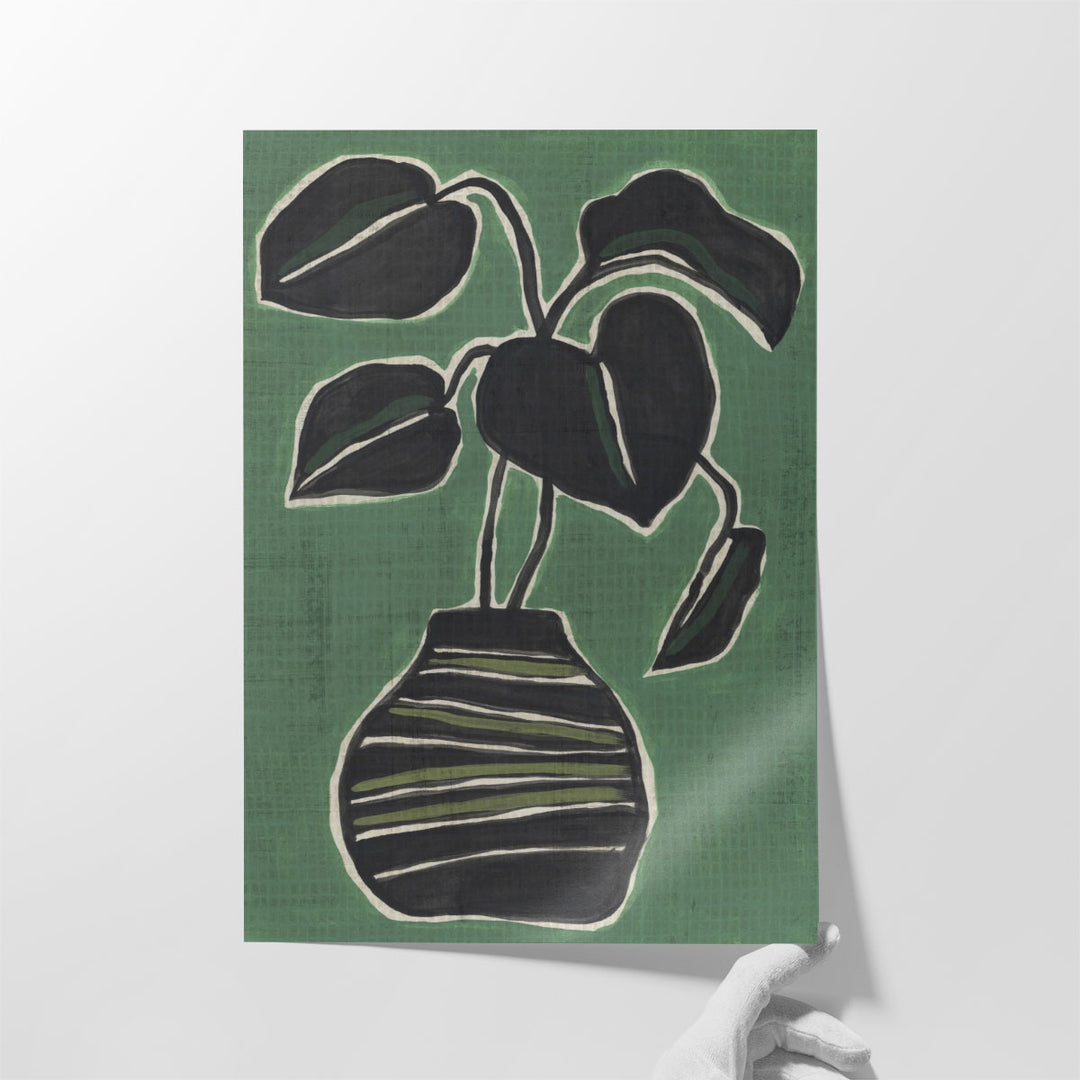 Jade Potted Palm II - Canvas Print Wall Art