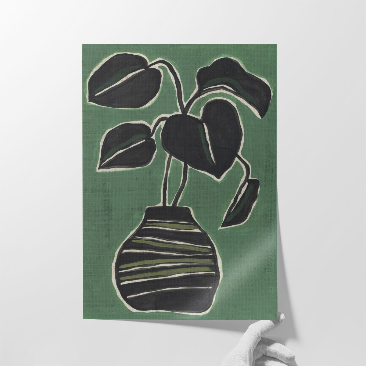 jade plant art Jade Potted Palm II Wall Art