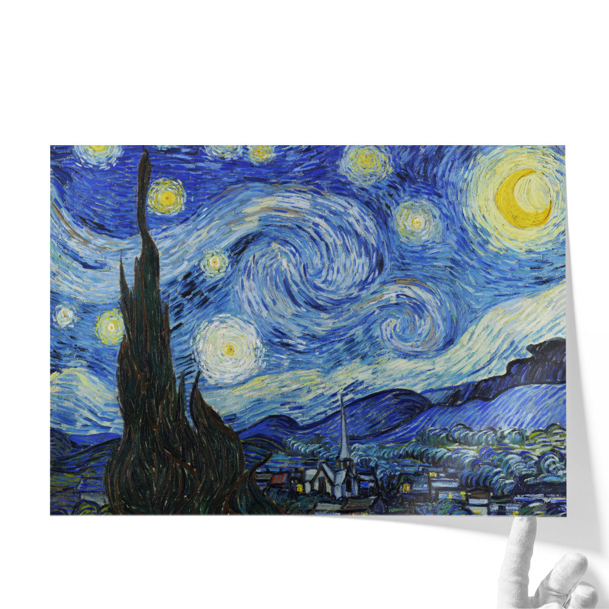 Starry Night, 1889 | Vincent van Gogh | Canvas Art – Framed Flair