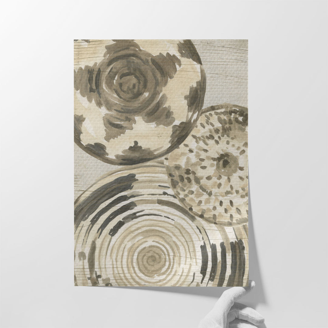 Patterned Baskets II - Canvas Print Wall Art