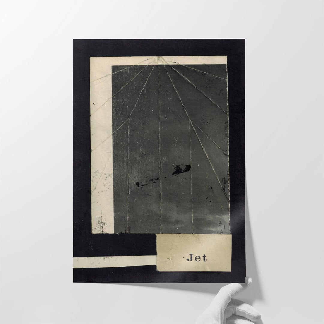 Jet I Black and White - Canvas Print Wall Art