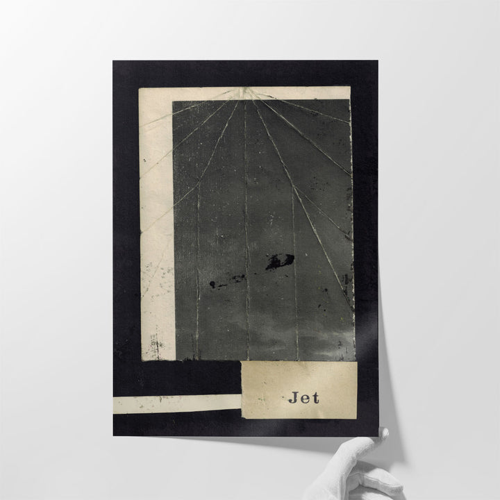 Jet I Black and White - Canvas Print Wall Art