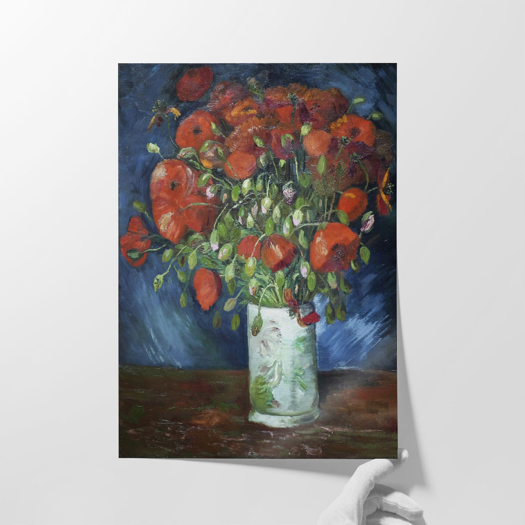 Vase with Poppies, 1886 - Canvas Print Wall Art