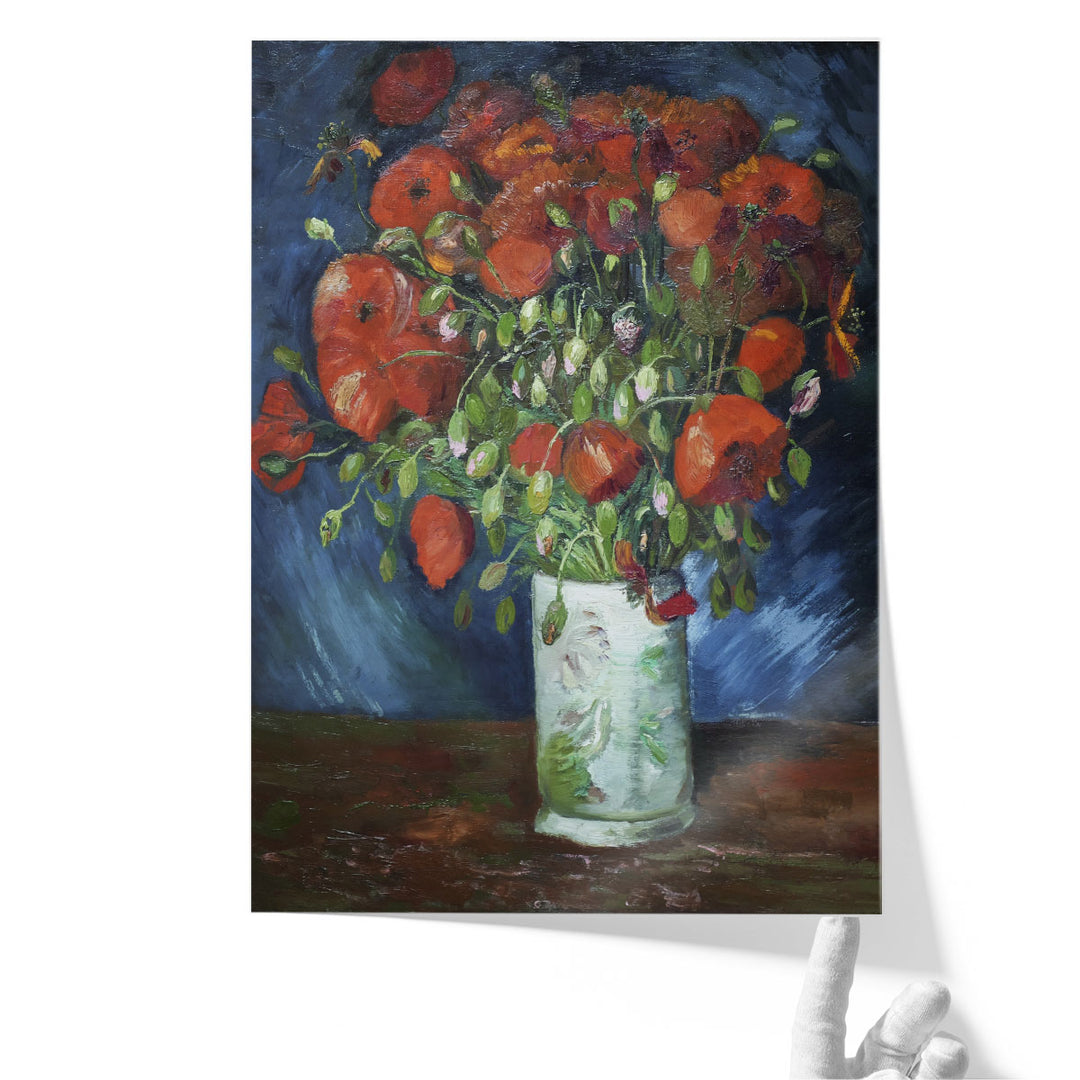 Vase with Poppies, 1886 - Canvas Print Wall Art