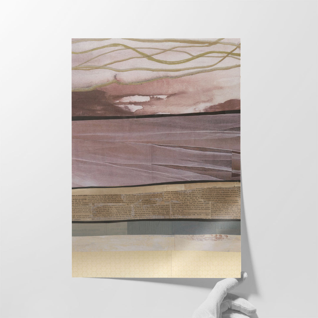 Waves of Collage I - Canvas Print Wall Art