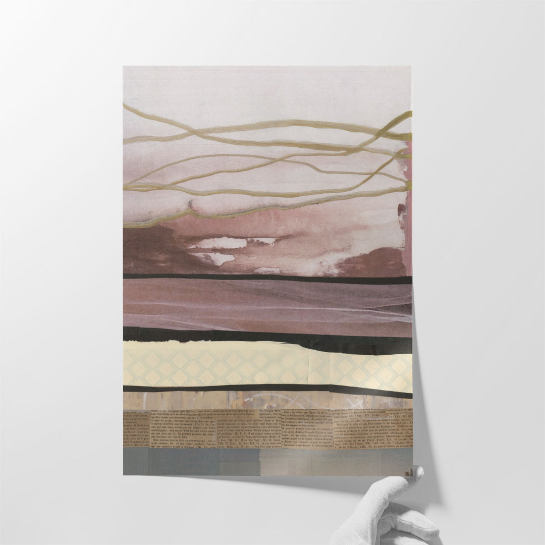 Waves of Collage II - Canvas Print Wall Art