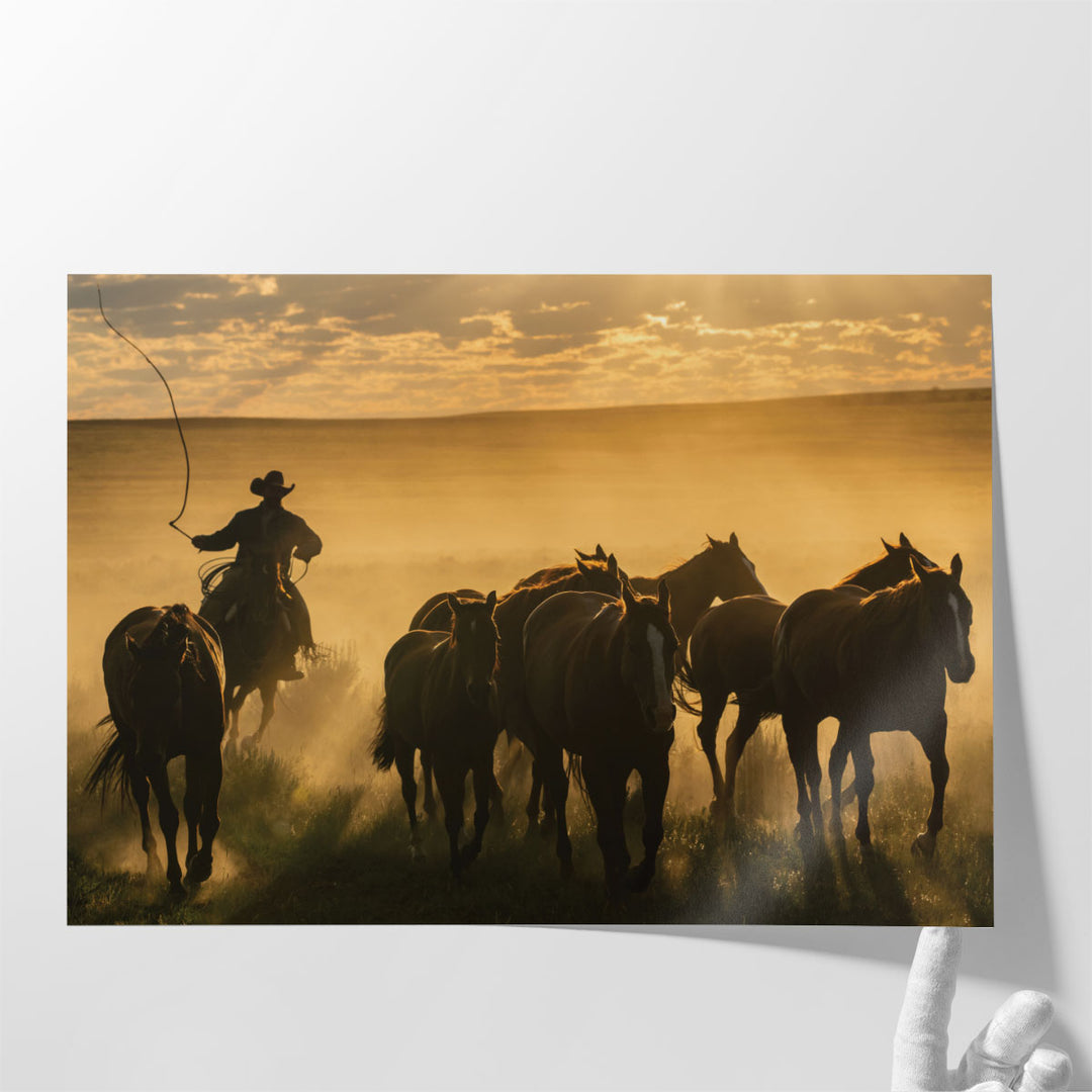 Cowboy Jingle - Canvas Print Wall Art