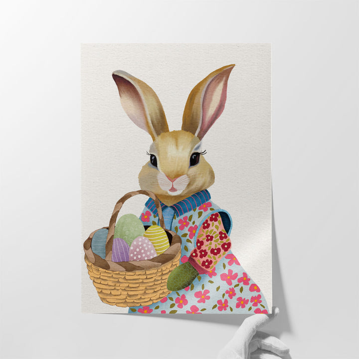 Easter Bun Bun I - Canvas Print Wall Art