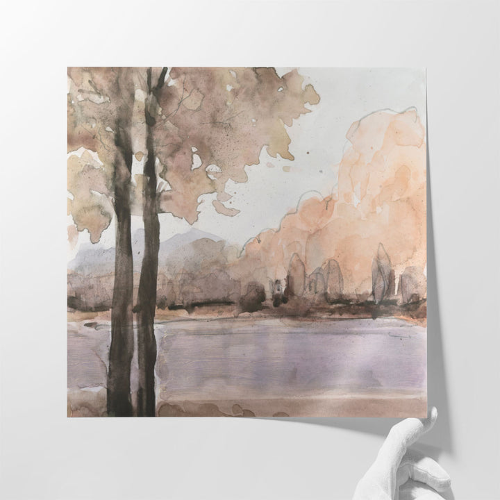 View Behind the Trees I - Canvas Print Wall Art