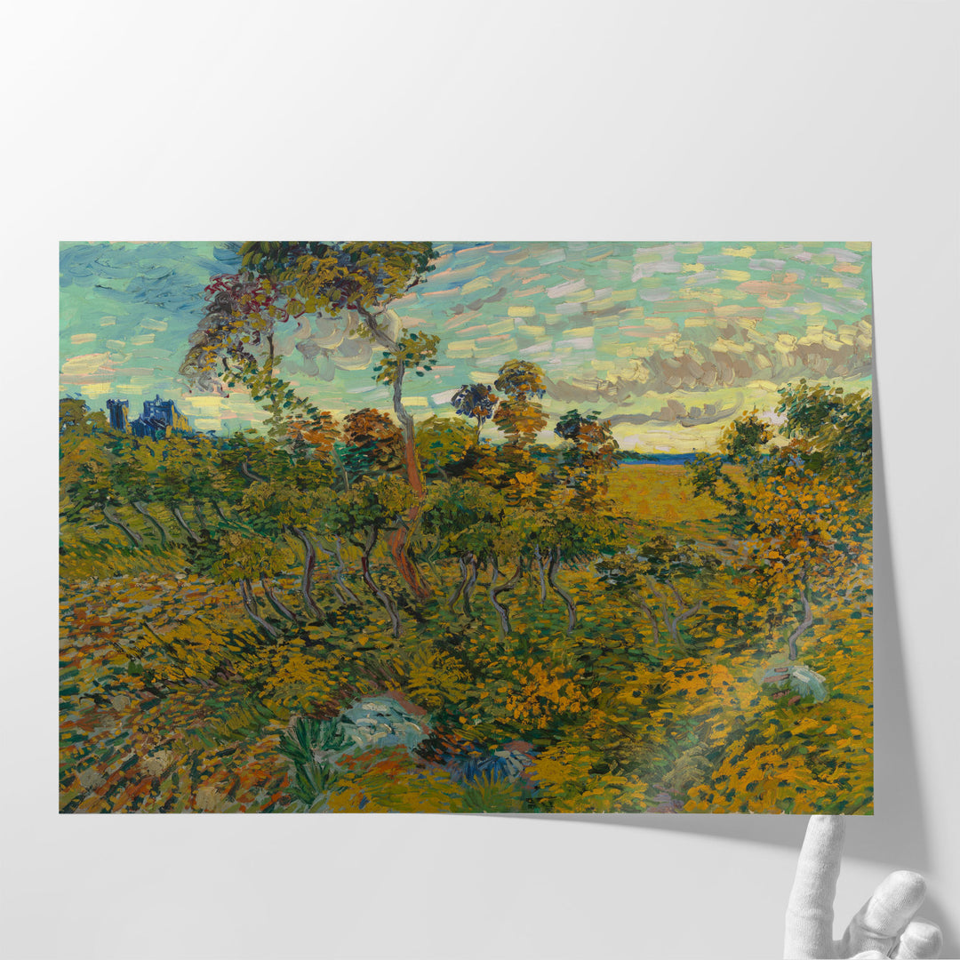 Sunset at Montmajour 1888 - Canvas Print Wall Art