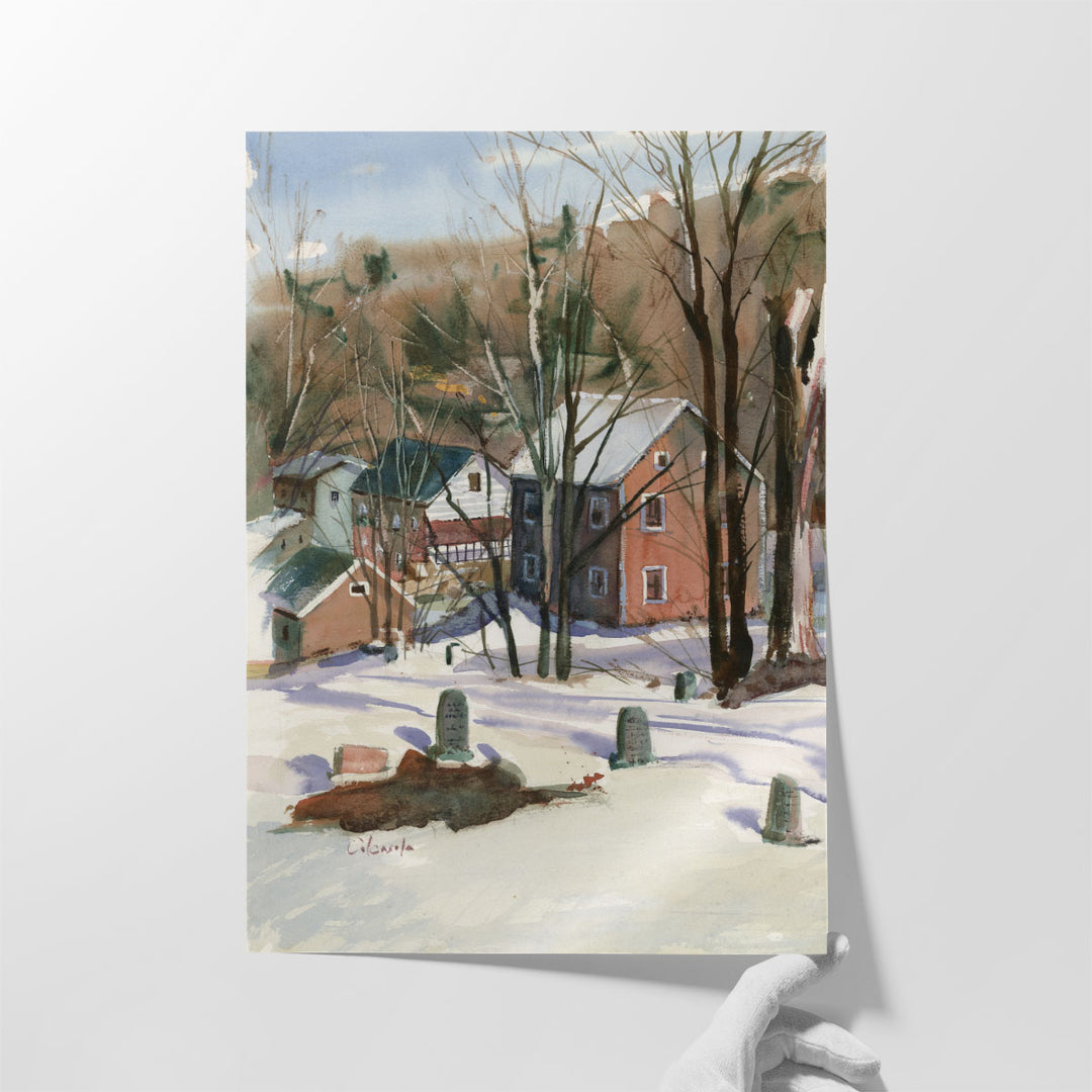 Cummintgton Cemetary - Canvas Print Wall Art