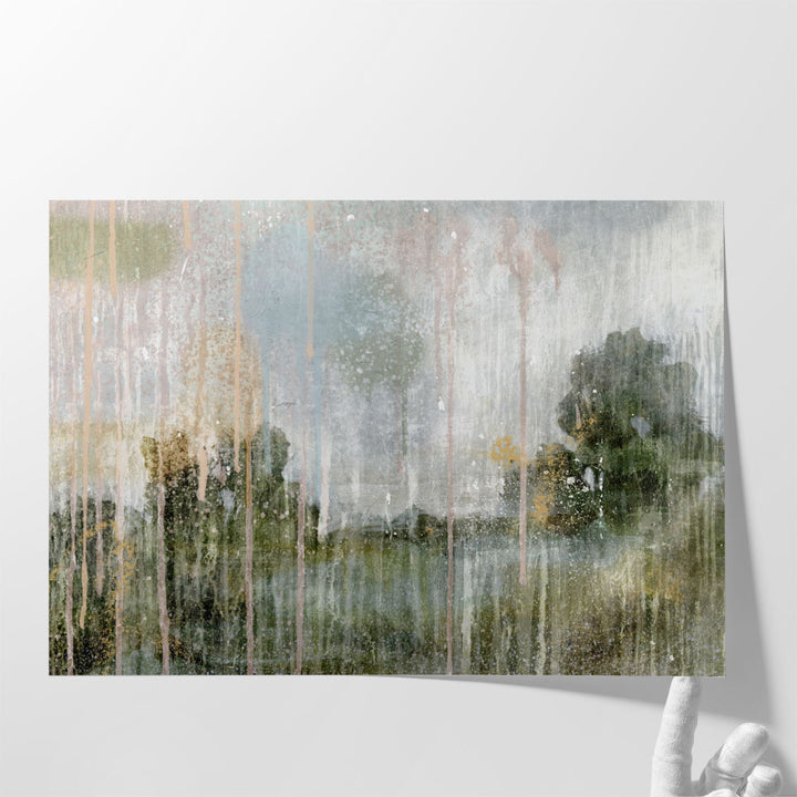 Paint Splattered Landscape I - Canvas Print Wall Art