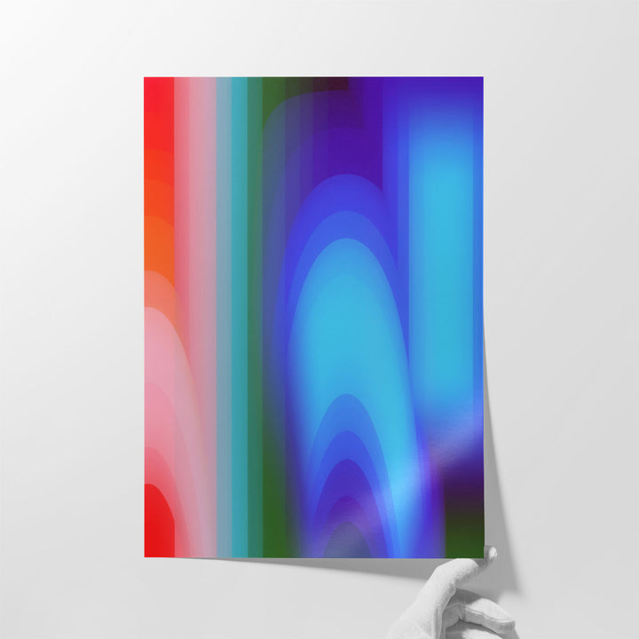 Groovy Prism Gradients II - Canvas Print Wall Art