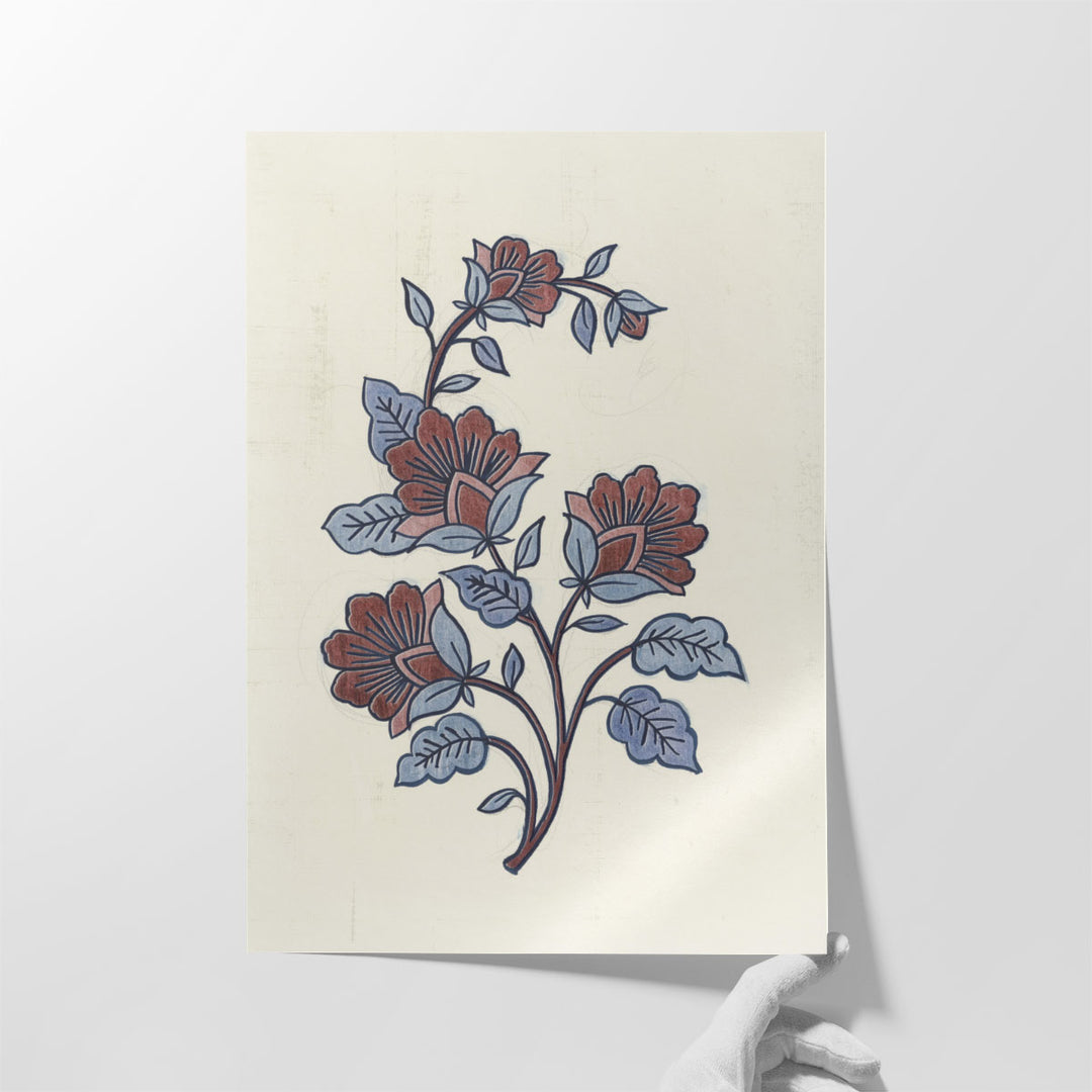 Hand Drawn Blooms II - Canvas Print Wall Art