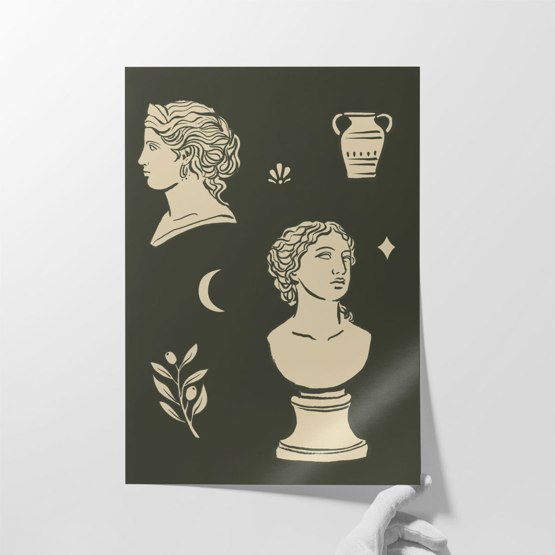 Statuary Collective I - Canvas Print Wall Art